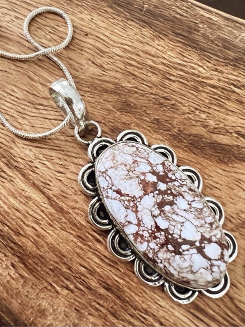 Turquoise 925 Sterling Silver Wild Horse Necklace Native American Jewelry